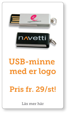 usb-minne med tryck